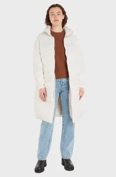 Женский белый пуховик MODERN WAISTED HDD Белый L Tommy Hilfiger WW0WW38918