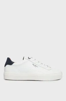Мужские белые кожаные сникерcы YOGI ORIGINAL 23 Белый 44 Pepe Jeans PMS30930
