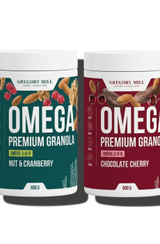 Набір граноли Омега Omega Power Duo Pack Nut & Cranberry, Chocolate Cherry, 1200 г, Gregory Mill