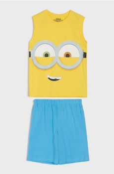 Двокомплектна бавовняна піжама Minions - жовтий