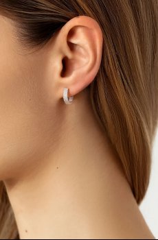 Серьги покрытые серебром Lilou Etno