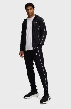 Мужской черный спортивный костюм (худи, брюки) UA EMEA Tracksuit Novelty Черный S Under Armour 1390152-001