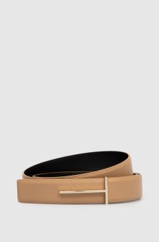 Двухсторонний кожаный пояс