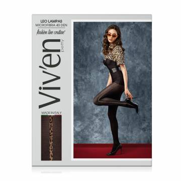 Колготки женские Viven petty Leo Lampas, 40 DEN, черные, размер 2 Колготки женские Viven petty Leo Lampas, 40 DEN, черные, размер 2