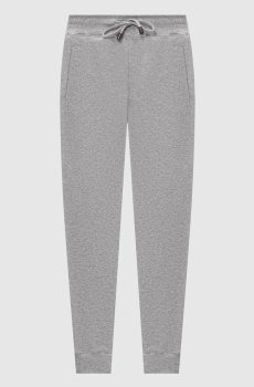 Серые меланжевые спортивные штаны
