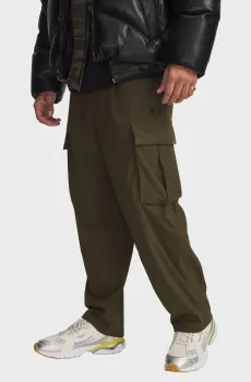 Мужские оливковые спортивные брюки UA UNSTPBLE TXTR WOVEN CARGO Оливковый L Under Armour 6003862-308