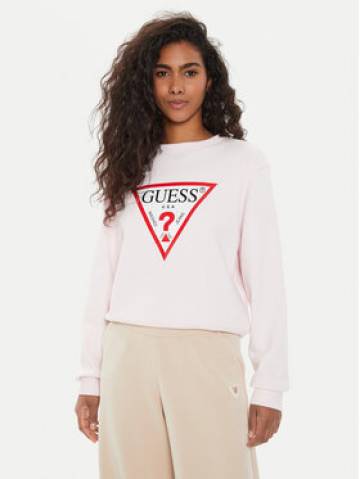 Guess Світшот W2YQ16 KBA11 Рожевий Regular Fit Guess Світшот W2YQ16 KBA11 Рожевий Regular Fit