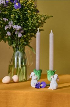 Набір підсвічників із зайчиком 2 pack - різнобарвний