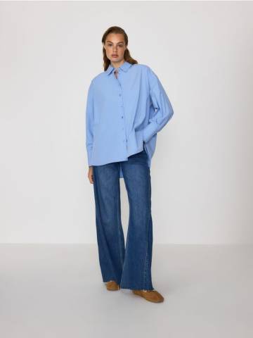 Reserved - Бавовняна сорочка - синій - 727HF-55X