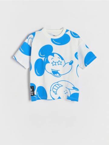 Reserved - Бавовняна футболка Mickey Mouse - кремовий - 105CJ-01X Reserved - Бавовняна футболка Mickey Mouse - кремовий - 105CJ-01X