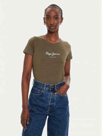 Pepe Jeans Футболка New Virginia PL505202 Зелений Slim Fit Pepe Jeans Футболка New Virginia PL505202 Зелений Slim Fit