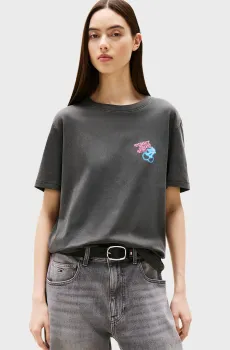 Женская черная футболка RLX NEON Черный XS Tommy Jeans DW0DW21358