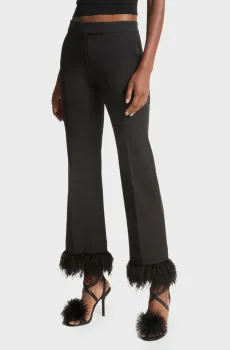 Женские черные брюки CROP FLARE FTHR Черный 36 Michael Kors MH330K43GZ