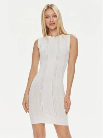 Guess Трикотажна сукня Es Sl Adaline W4GK11 Z2U00 Écru Slim Fit Guess Трикотажна сукня Es Sl Adaline W4GK11 Z2U00 Écru Slim Fit