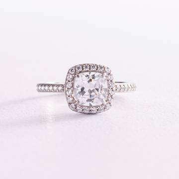 Серебряное кольцо с белыми фианитами 112641 Серебряное кольцо с белыми фианитами 112641