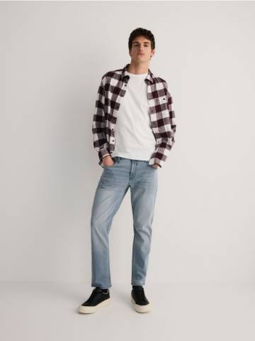 Reserved - Джинси slim із вареним ефектом - світло-сірий - YQ344-09J Reserved - Джинси slim із вареним ефектом - світло-сірий - YQ344-09J