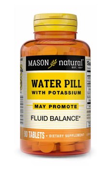 Мочегонные таблетки с калием Mason Natural Water Pill With Potassium, 90 таблеток