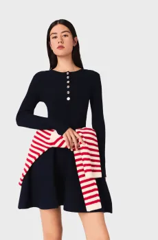 Женское темно-синее платье Синий 36 MAJE MFPRO04379_Navy