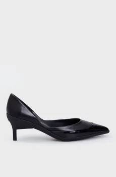 Женские черные кожаные лодочки DORSAY PUMP 45 MIX M Черный 38 Calvin Klein HW0HW02089