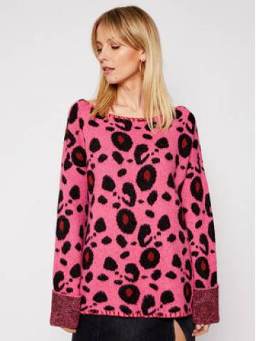 One Teaspoon Светр Lepopard 23611 Рожевий Regular Fit One Teaspoon Светр Lepopard 23611 Рожевий Regular Fit