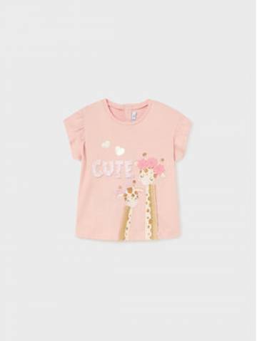 Mayoral Футболка 1009 Рожевий Regular Fit Mayoral Футболка 1009 Рожевий Regular Fit