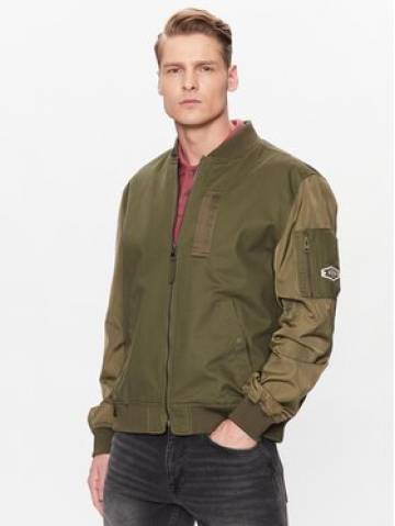 Mustang Куртка бомбер Daniel 1013497 Зелений Regular Fit Mustang Куртка бомбер Daniel 1013497 Зелений Regular Fit