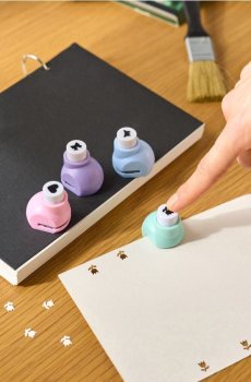 Набір декоративних діркопробивачів 4 pack - різнобарвний