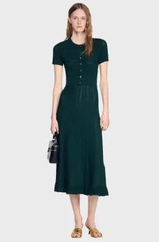 Женское зеленое платье Зеленый 34 Sandro SFPRO05004_Green