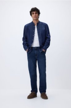 Reserved - Джинси straight fit - темно-синій - TU886-59J