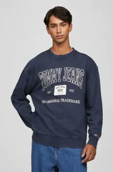 Мужской темно-синий свитшот TJM RLX ARCHIVE CREW EXT Синий XL Tommy Jeans DM0DM19219
