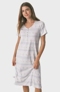 Женская ночная рубашка с узором Разноцветный M womensecret 4362334
