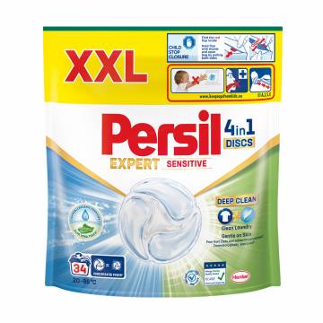 Диски для стирки Persil Expert Sensitive 4 in 1 Discs Deep Clean, 34 стирки, 34 шт Диски для стирки Persil Expert Sensitive 4 in 1 Discs Deep Clean, 34 стирки, 34 шт
