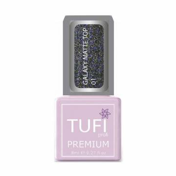 Топ для гель-лака Tufi profi Premium Galaxy Matte Top 01 Альтаир, 8 мл Топ для гель-лака Tufi profi Premium Galaxy Matte Top 01 Альтаир, 8 мл