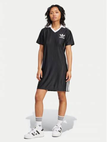 adidas Повсякденна сукня adicolor 3-Stripes IX5510 Чорний Loose Fit adidas Повсякденна сукня adicolor 3-Stripes IX5510 Чорний Loose Fit