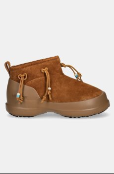 Замшевые сапоги Moon Boot MB LUNA LOW SUEDE BEADS