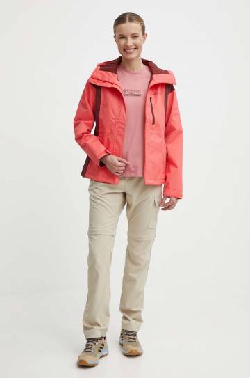 Куртка outdoor Columbia Hikebound цвет красный переходная Куртка outdoor Columbia Hikebound цвет красный переходная