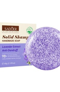 Твердый шампунь для волос Sadoer Lavender Extract Anti-Dandruff Solid Shampoo, 60 г