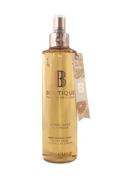Мист для тела и волос Grace Cole Hair & Body Mist Boutique Amber Musk & Vanilla, 250 мл