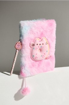 Пухнастий зошит Pusheen the Cat - різнобарвний