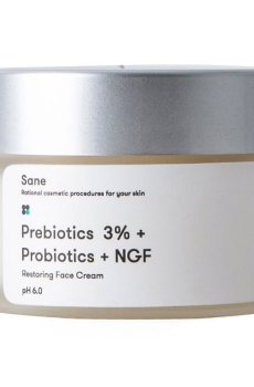 Крем для лица Sane Restoring Face Cream с пробиотиками, 30 мл