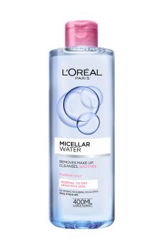 Мицеллярная вода LOreal Paris Micellar Water Normal Dry Sensitive Skin для сухой и чувствительной кожи, 400 мл
