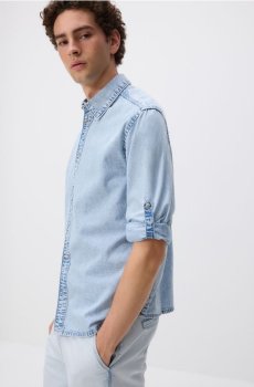 Reserved - Джинсова сорочка regular fit - синій - 688IR-05J