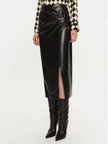 Simona Corsellini Спідниця зі штучної шкіри A24CPGO007 Чорний Slim Fit Simona Corsellini Спідниця зі штучної шкіри A24CPGO007 Чорний Slim Fit