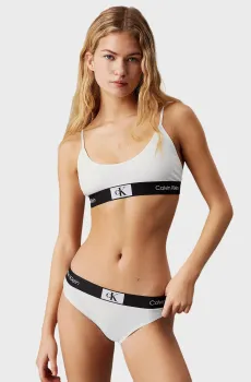 Женские  белые трусики Белый S Calvin Klein 000QF7222E