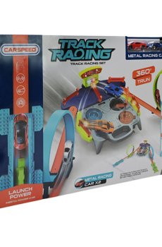 Игрушка трек Shantou Jinxing Track Racing 2 машинки, свет, звук, от 6 лет, 57*7.6*37 см (JJ167)