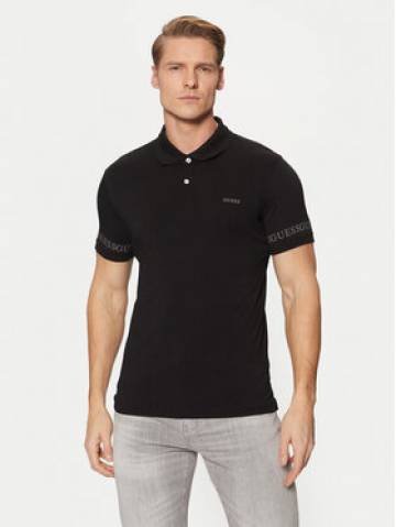 Guess Поло M5RP66 J1314 Чорний Slim Fit Guess Поло M5RP66 J1314 Чорний Slim Fit