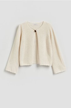 Reserved - Кардиган із додаванням бавовни - нюдовий - 857IP-02X