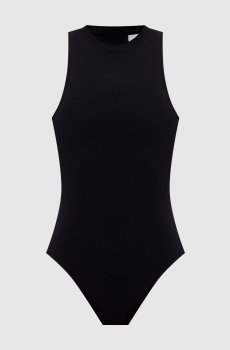 Черный боди с логотипом