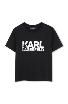 Детская хлопковая футболка Karl Lagerfeld