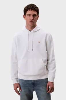 Мужское белое худи 350TERRY BADGE Белый M Calvin Klein Jeans LV04RC274G